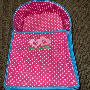 American Girl- Bitty Baby Polka Dotted Suit Case